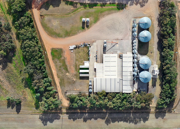 Kondos corn mill in Darlington Point NSW